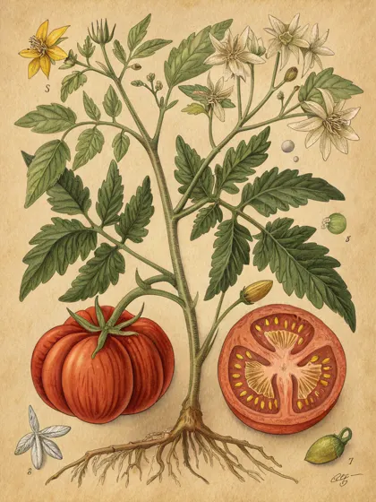 Planche d'herbier: Cœur de Bœuf de Liège